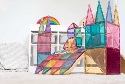 64 vnt. Connetix magnetinis konstruktorius - Pastel Starter Pack