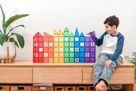 212 vnt. Connetix magnetinis konstruktorius - Rainbow Mega Pack