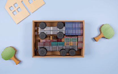 50 vnt. Connetix magnetinis konstruktorius - Pastel Transport pack