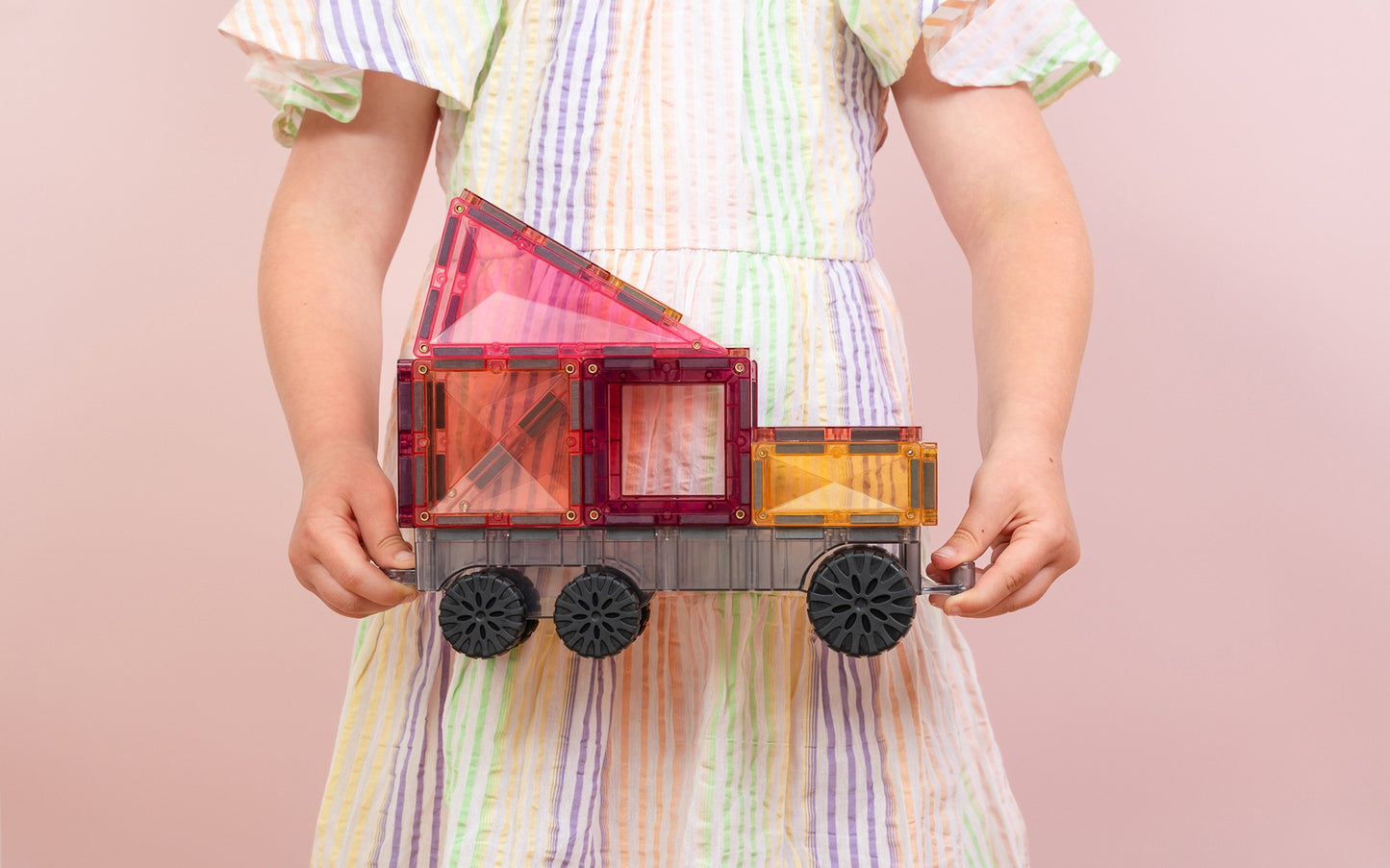 50 vnt. Connetix magnetinis konstruktorius - Pastel Transport pack