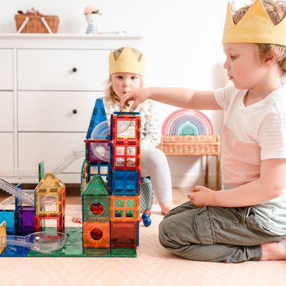 92 vnt. Connetix magnetinis konstruktorius - Rainbow Ball Run Pack