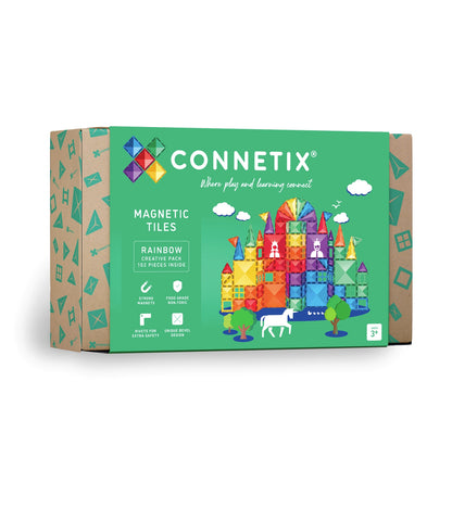 102 vnt. Connetix magnetinis konstruktorius - Rainbow Creative Pack