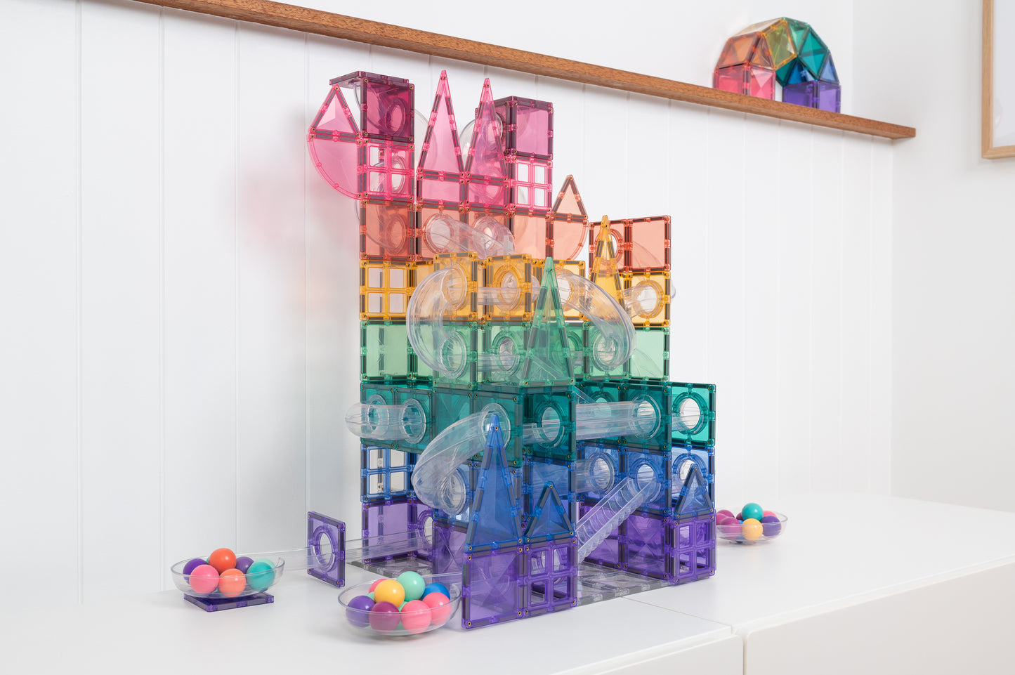 202 vnt. Connetix magnetinis konstruktorius - Pastel Mega Pack