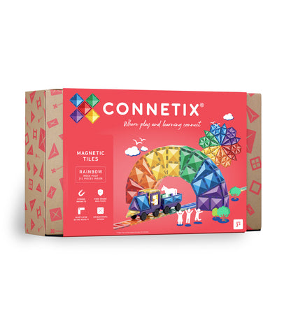 212 vnt. Connetix magnetinis konstruktorius - Rainbow Mega Pack